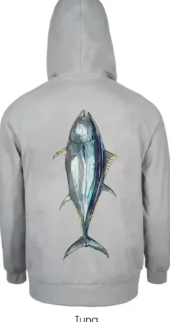 New Hoodie Tuna Grey #S Pullover & Hoodies