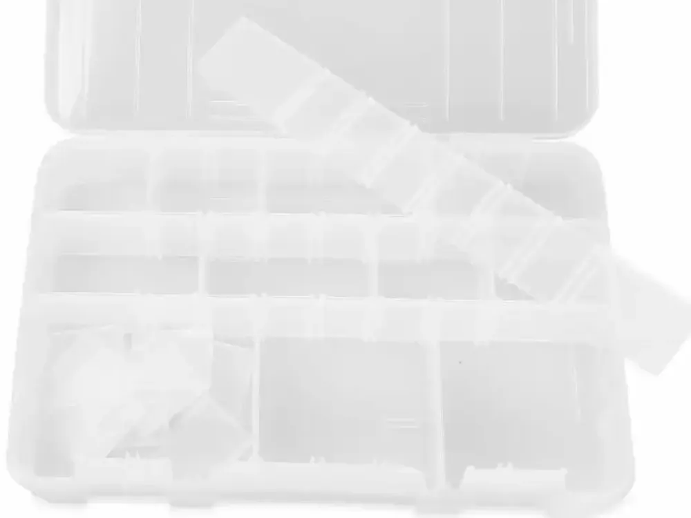 Clearance Tackle Box Medium Transparent 27,6x4,5x18,8cm Boxen & Eimer