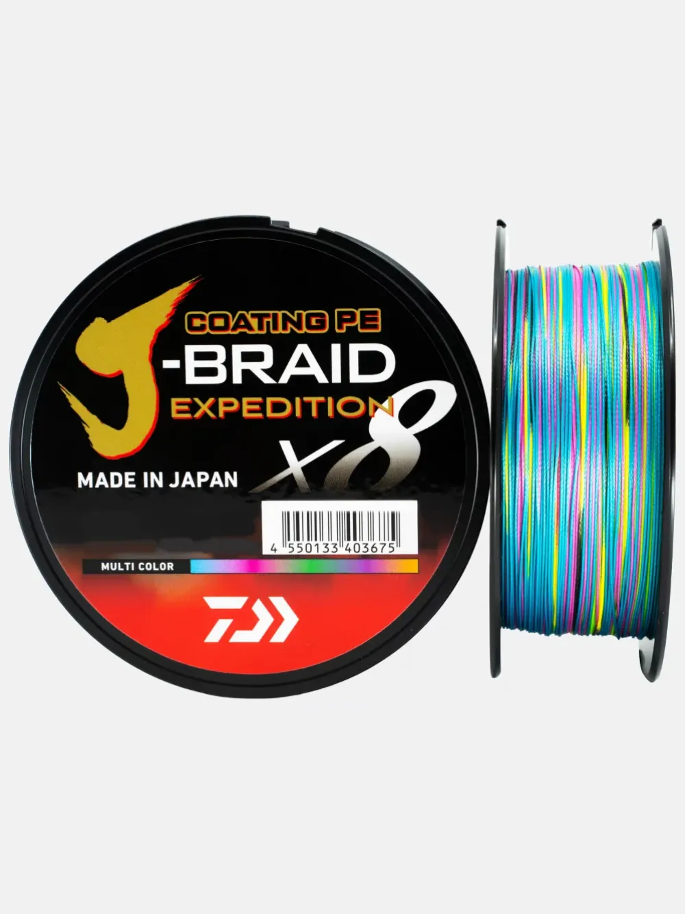 Clearance J-Braid Exped. X8E 300m Multicolor 0,18mm 12,3kg Hauptschnüre|Schnüre