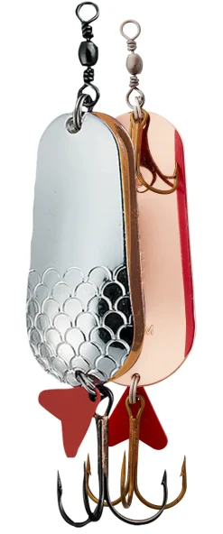 Hot FZ Twin Blinker 8cm 45g Silver/Silver Metallköder
