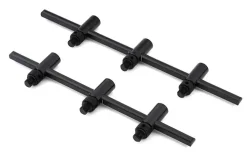 New Black Label Slim Adjustable 2 Rod Buzz Bars 110-125mm Rutenablagen