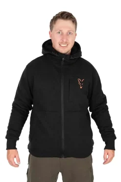 Hot Collection Sherpa Jacket #S Black/Orange Jacken