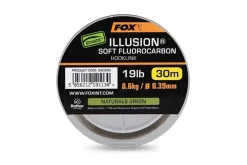 Hot Edges Illusion Soft FC Hooklink 5,44kg 30m Natural Green 0,30mm Vorfächer