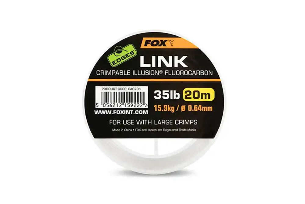 Discount EDGES Link Illusion Flurocarbon 20m 35lb Vorfächer|Schnüre