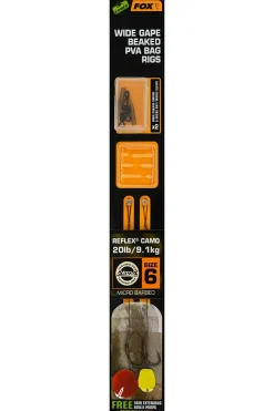 New EDGES Wide Gape Beaked PVA Bag Rigs #4 Haken