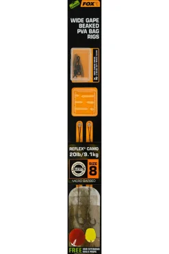 New EDGES Wide Gape Beaked PVA Bag Rigs #4 Haken
