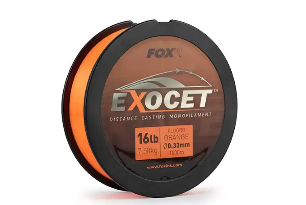 Online Exocet Fluoro Orange Mono 1000m Fluoro Orange 0,26mm Hauptschnüre|Schnüre