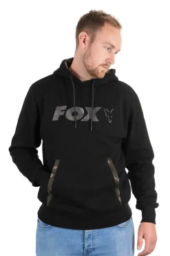 Online Hoody Black/Camo #S Pullover & Hoodies