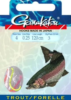 Best Booklet Trout Multi Color SPL 120cm #8 0,20mm Haken