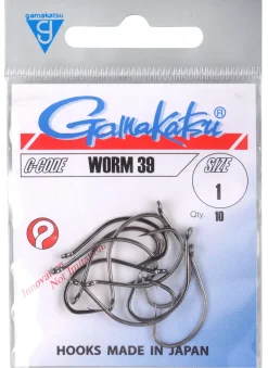 Hot Worm 39 Hooks NS Black #2 Haken