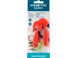 Clearance Sabiki Shad Tail UV #6/0 130cm Glow Yellow Meeresköder
