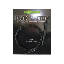 New Dark Matter Leader Hybrid Lead Clip 100cm 40lb Weedy Green Vorfächer