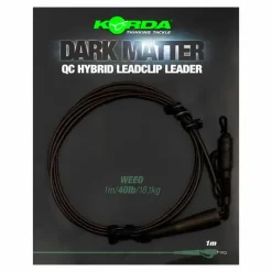 Online Dark Matter Leader QC Hybrid Clip 100cm 40lb Weed Vorfächer