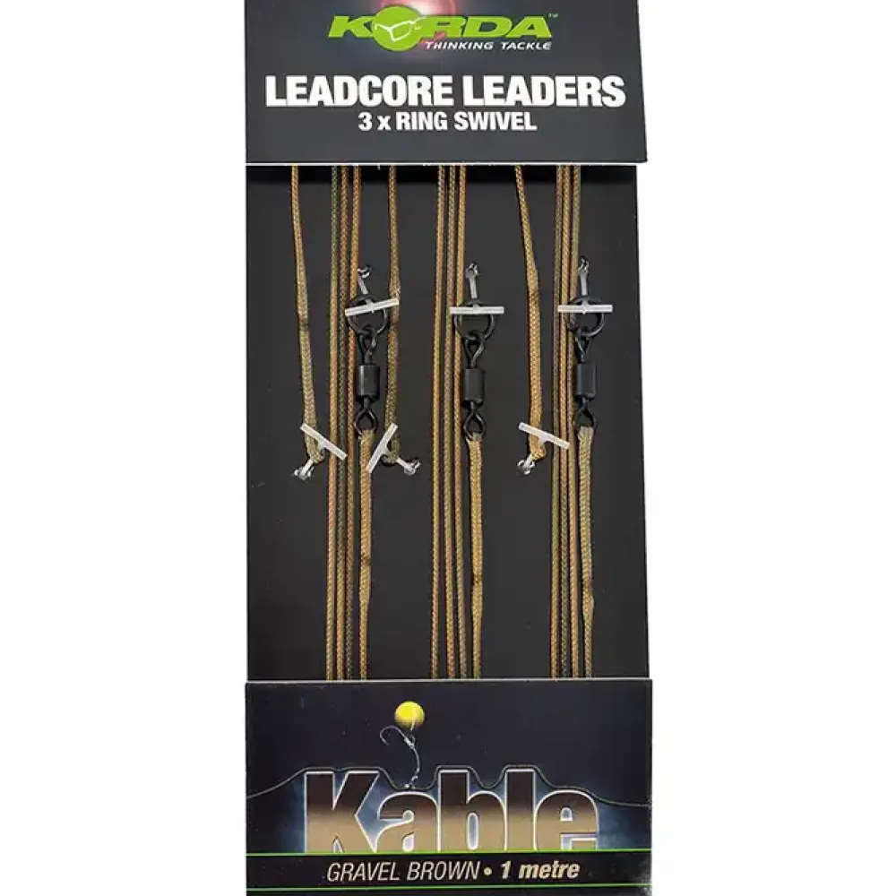 Clearance Leadcore Leader Ring Swivel 100cm Weed/Silt Vorfächer