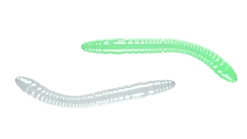 Outlet Fatty D'Worm Tournament 55 Cheese 5,5cm 000 - glow uv green Futter & Lockstoffe|Gummiköder
