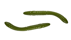 Outlet Fatty D'Worm Tournament 55 Cheese 5,5cm 000 - glow uv green Futter & Lockstoffe|Gummiköder