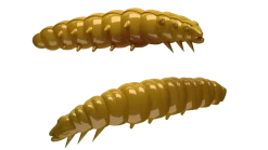 Sale Larva 30 Knoblauch 3cm 001 - white Gummiköder|Futter & Lockstoffe