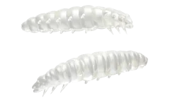 New Larva 45 Knoblauch 4,5cm 004 - silver pearl Futter & Lockstoffe|Gummiköder