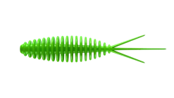 Hot Turbo Worm 56 Cheese 5,6cm 000 - glow uv green Futter & Lockstoffe|Gummiköder
