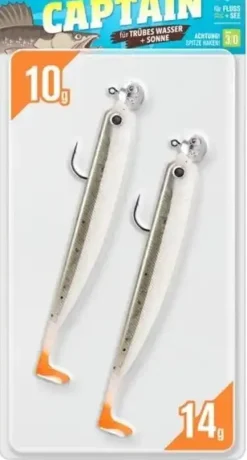 Sale Actionpack 10g und 14g 12,5cm Captain Gummiköder
