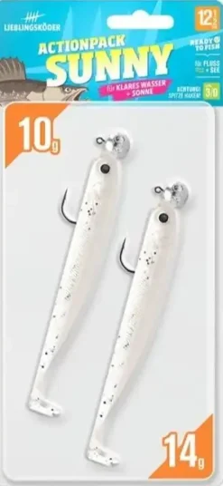 Sale Actionpack 10g und 14g 12,5cm Captain Gummiköder