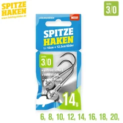 Sale Jigköpfe Spitze Haken #3/0 14g Jigköpfe