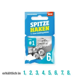 New Jigköpfe Spitze Haken #1 1g Jigköpfe