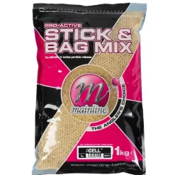 Clearance Pro-Active Bag & Stick Mix 1kg Cell Futter & Lockstoffe
