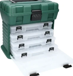Online Angelkoffer mit Boxen grün Boxen & Eimer