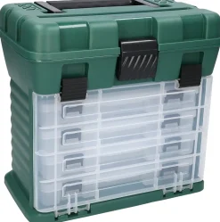 Online Angelkoffer mit Boxen grün Boxen & Eimer