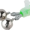 New Doppel Aal- Glocke 10er Pack mit Knicklichthalter D=14mm Bissanzeiger