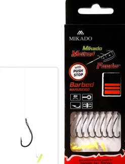 New Method Feeder Rig Push Stop Maruseigo #10 10cm 0,23mm Haken|Vorfächer