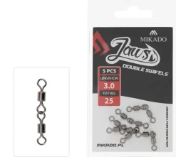 Outlet Wirbel Jaws Dbl. Swivels 25kg 5Stk. Kleinteile