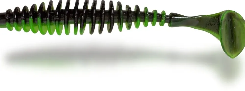 Online Magic Trout T-Worm Paddler 5,5cm Neon Green/Black Gummiköder