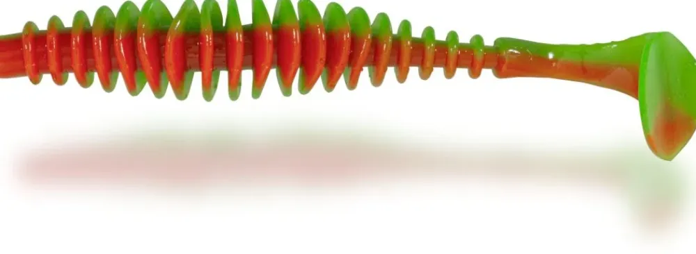 Online Magic Trout T-Worm Paddler 5,5cm Neon Green/Black Gummiköder