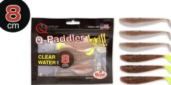 Outlet Q-Paddler Power Packs Krill 8cm Clear Water 2 Gummiköder