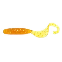 New Fat G-Tail Grub 2" Motoroil Gold Flk. Westen|Kescher