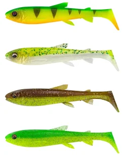 Outlet 3D Whitefish Shad 9cm Clear Water Mix Gummiköder