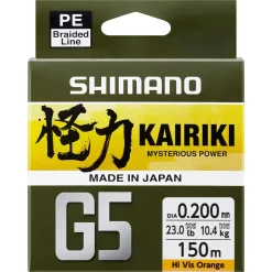 Hot Kairiki G5 150m Hi Vis Orange 0,13mm 4,1kg Hauptschnüre|Schnüre