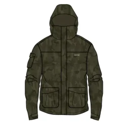 Clearance Heavy Weight Padded Jacket #M Camo Jacken