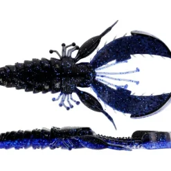 New CreCraw 10cm Black Blue Gummiköder