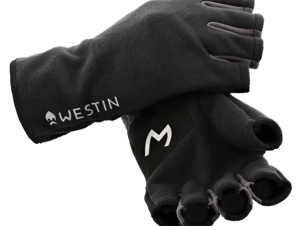 Outlet Half Fleece Gloves Carbon Black #M Sets|Jacken