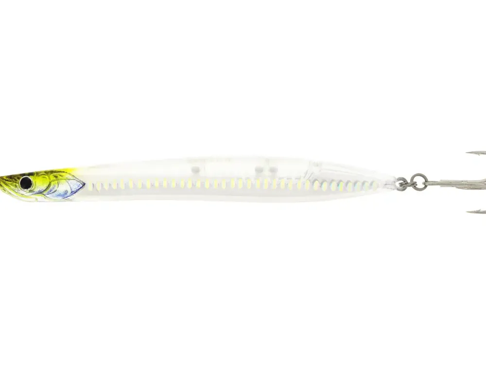 New Sandy Fixed Sbass 10cm 14g Bright White Scales Meeresköder|Bissanzeiger
