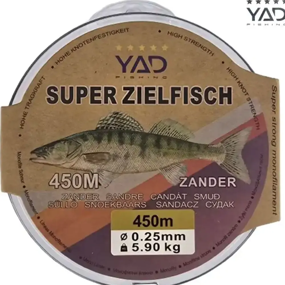 Outlet Super Zielfisch Zander 450m 0,25mm Hauptschnüre|Schnüre