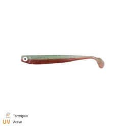Outlet Zander Gummi von S. Hänel 12cm Törtelgrün Gummiköder