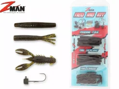 Best Ned Rig Kit 32-teilig Green Pumpkin Gummiköder