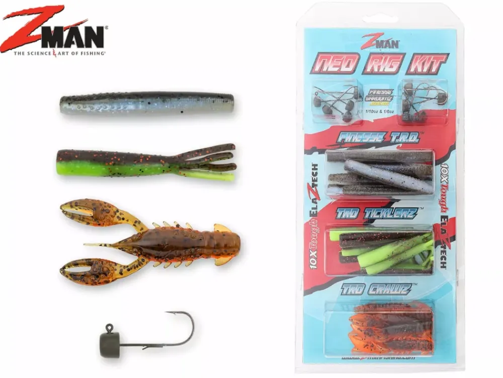 Best Ned Rig Kit 32-teilig Hot Colors Gummiköder